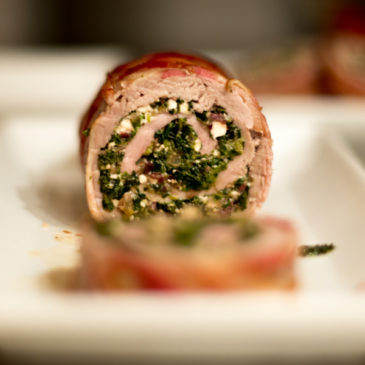 Pork Fillet stuffed with spinach & feta